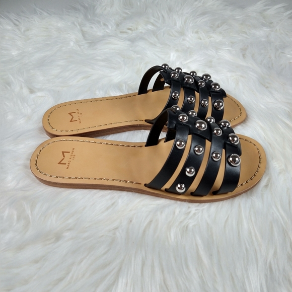 New in Box Marc Fisher Pava Studded Flat Sandal - Picture 3 of 8